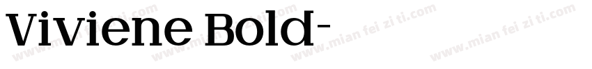 Viviene Bold字体转换
